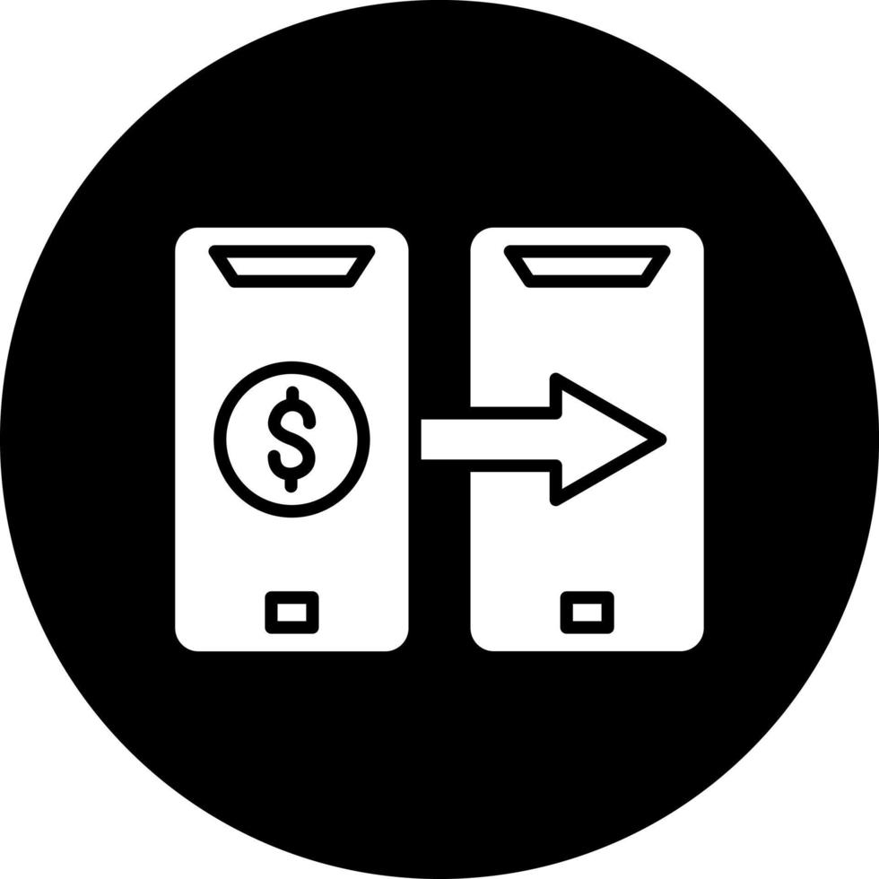 Digital finanziell trans Vektor Symbol Stil