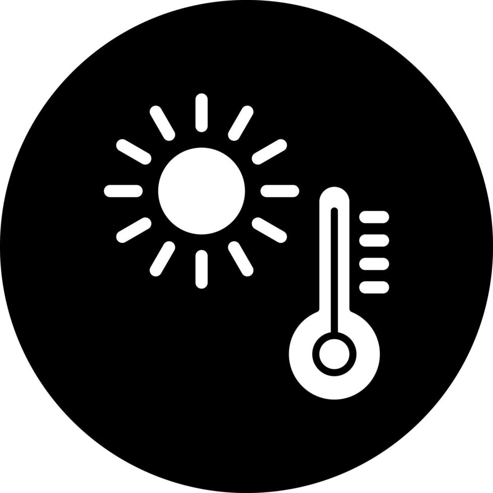 varm väder vektor ikon stil