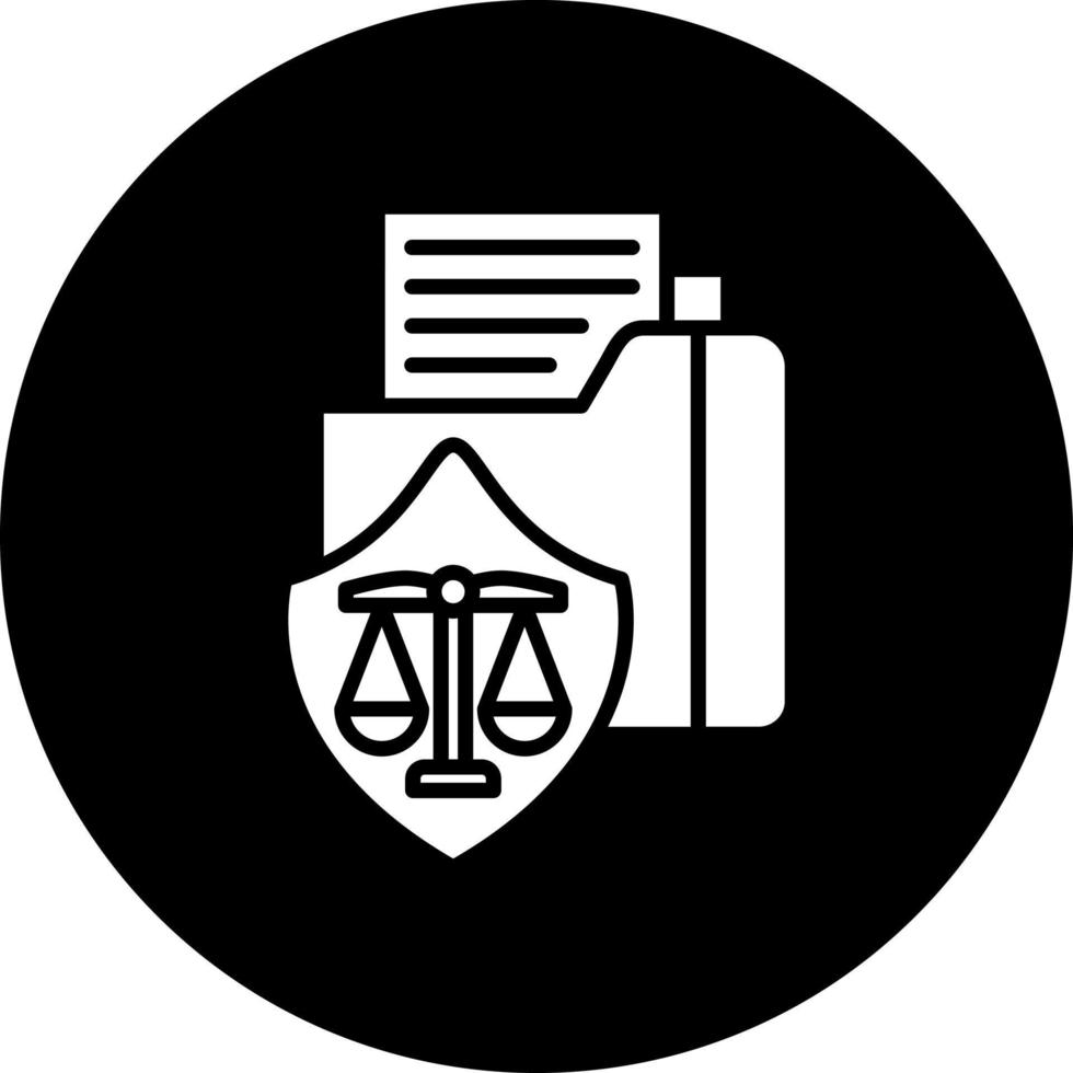 Daten Schutz Gesetz Vektor Symbol Stil