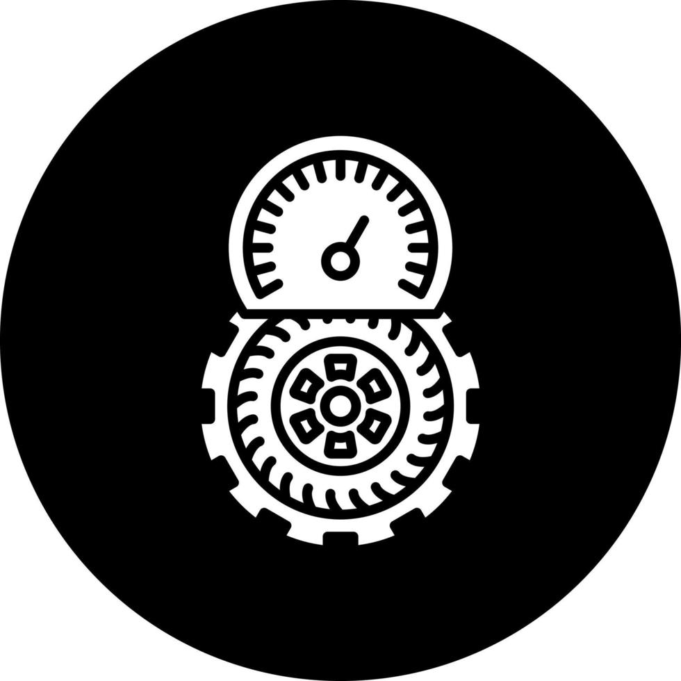 Reifen Druck Vektor Symbol Stil