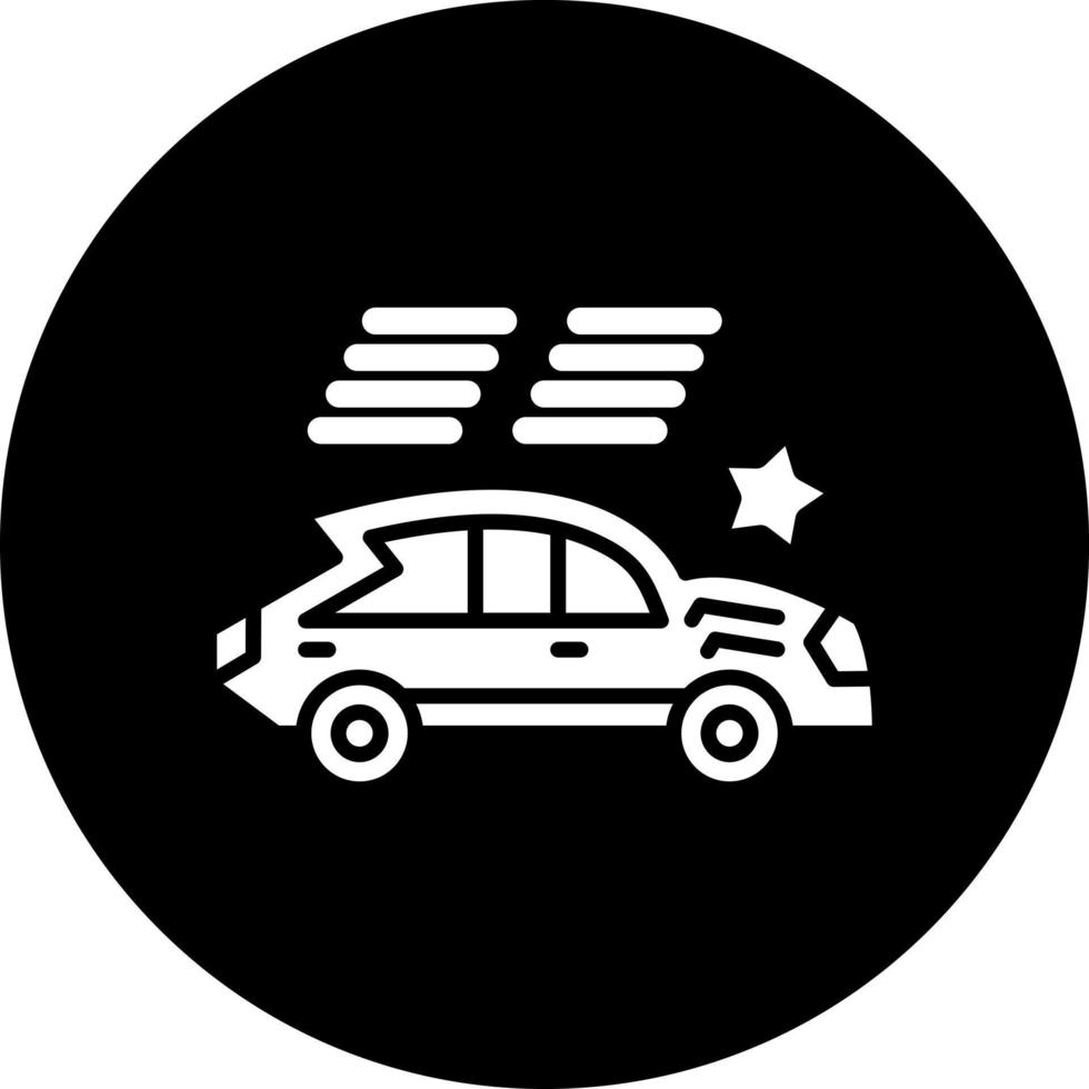 Rennen Auto Vektor Symbol Stil