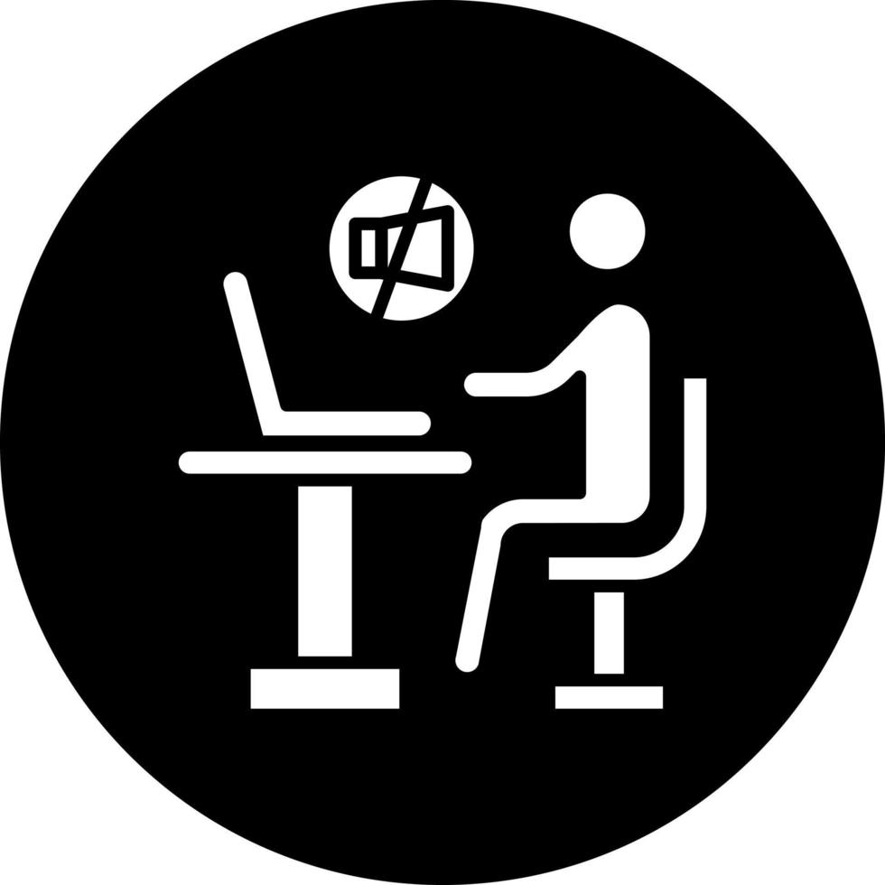 Arbeit Ablenkung Vektor Symbol Stil