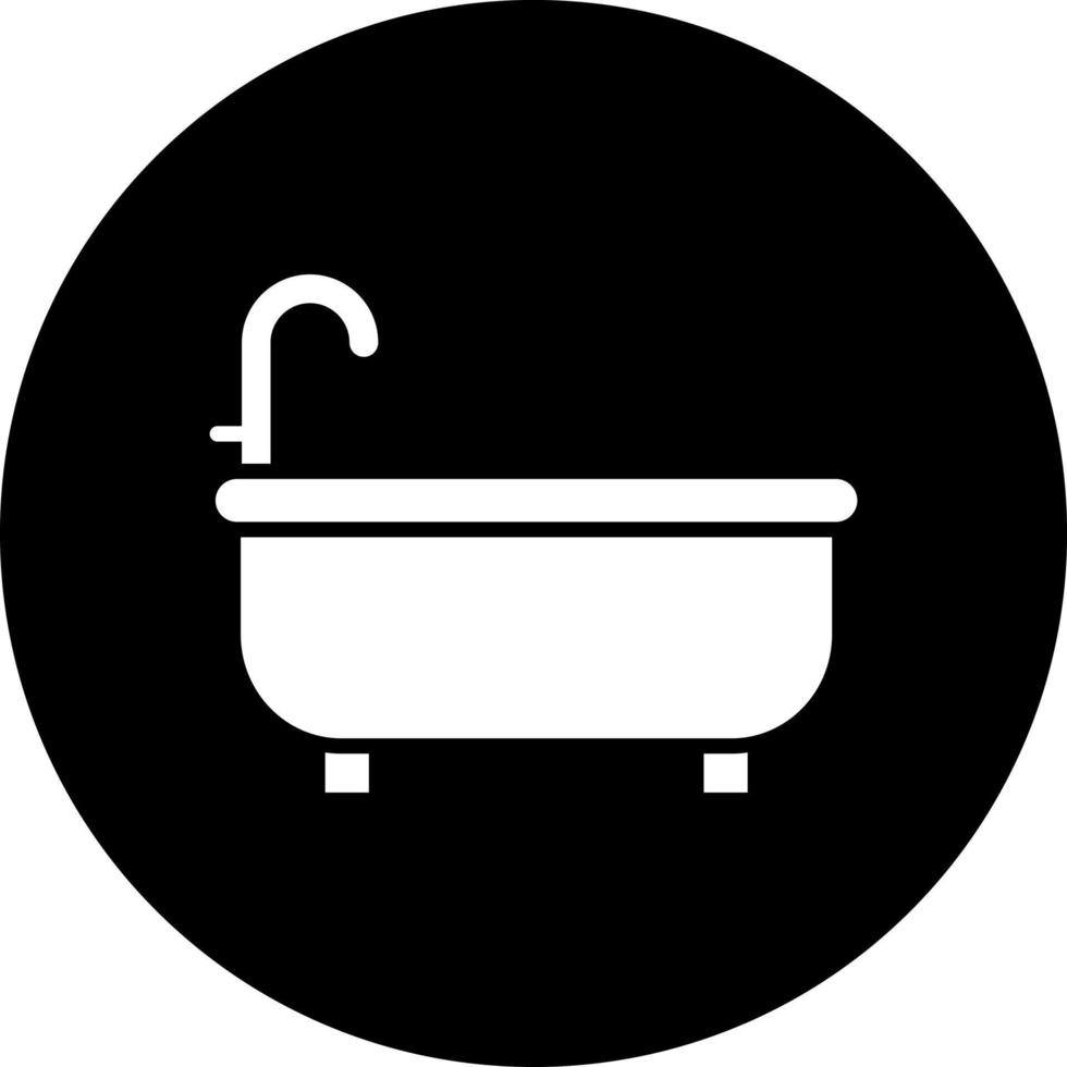 Badewanne Vektor Symbol Stil