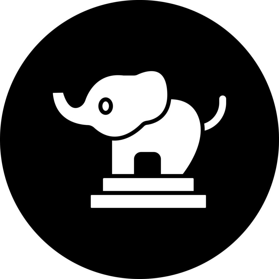cirkus elefant vektor ikon stil