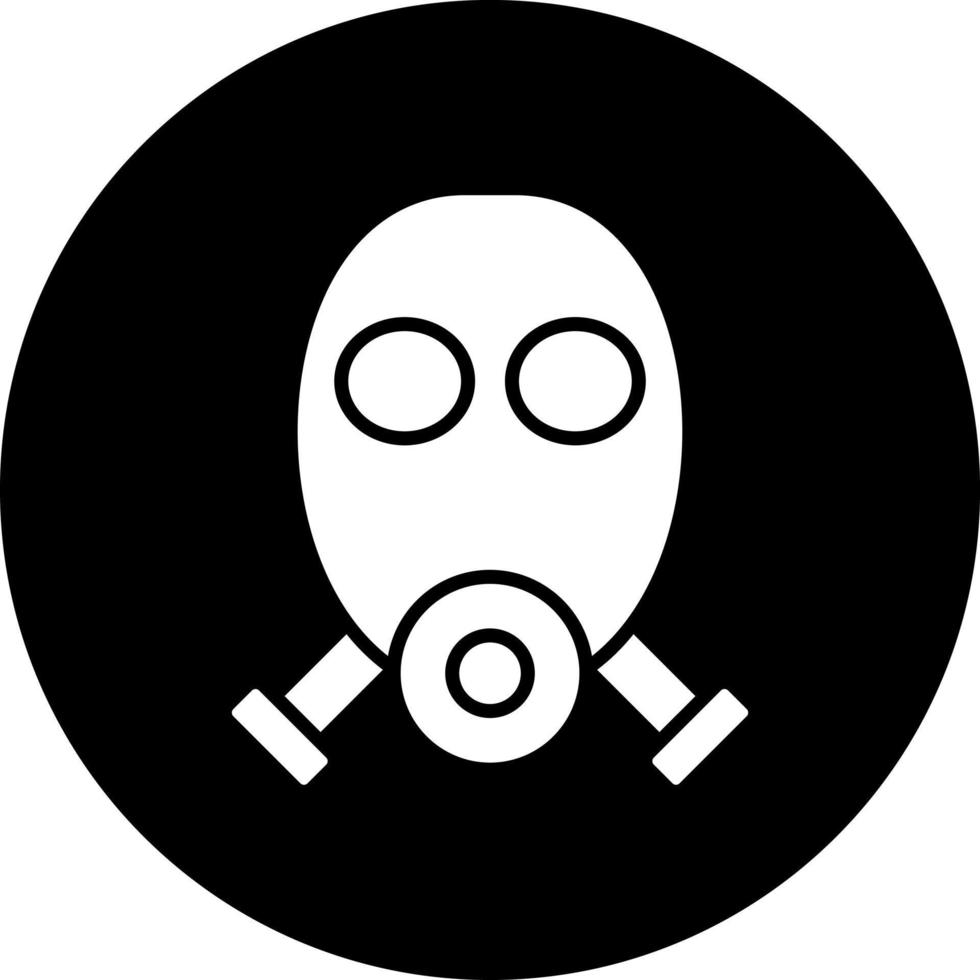 Gas Maske Vektor Symbol Stil