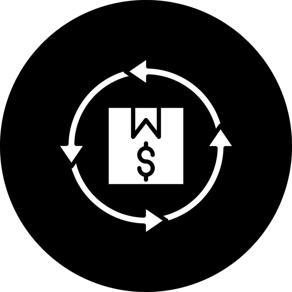 Produkt Wiederverkauf Vektor Symbol Stil