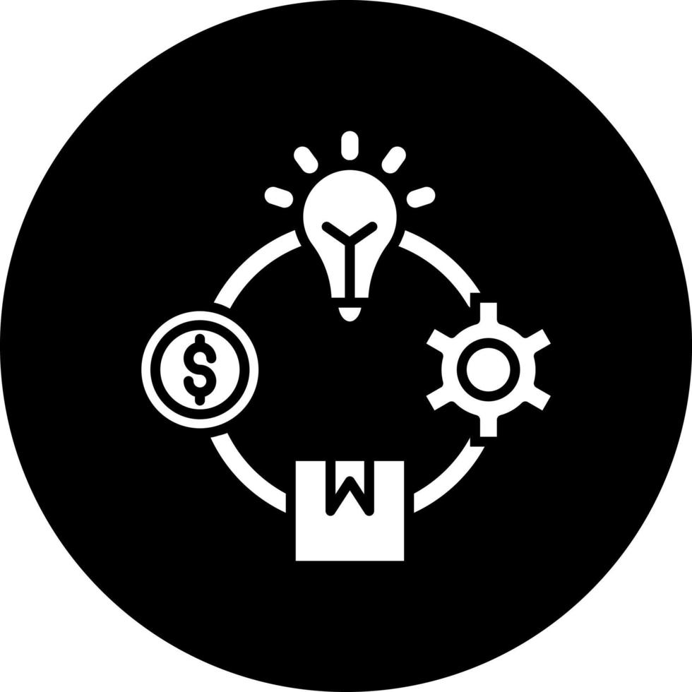 Ressource Produktivität Vektor Symbol Stil