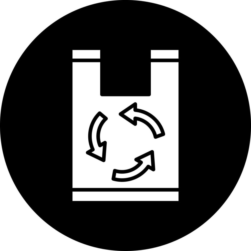 recycelbar Materialien Vektor Symbol Stil