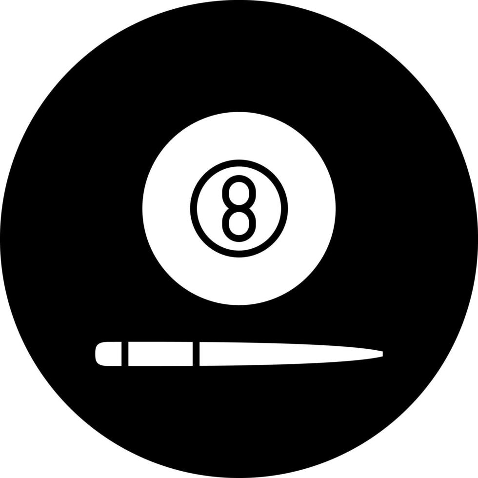 Billard Vektor Symbol Stil