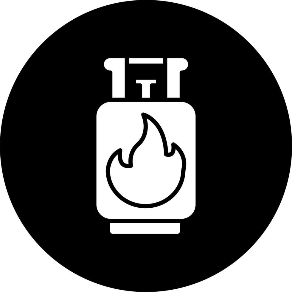gas flaska vektor ikon stil