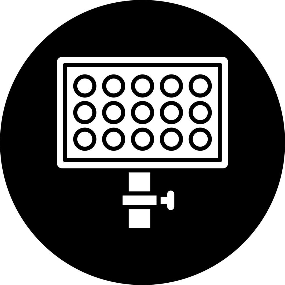 LED Panel Vektor Symbol Stil