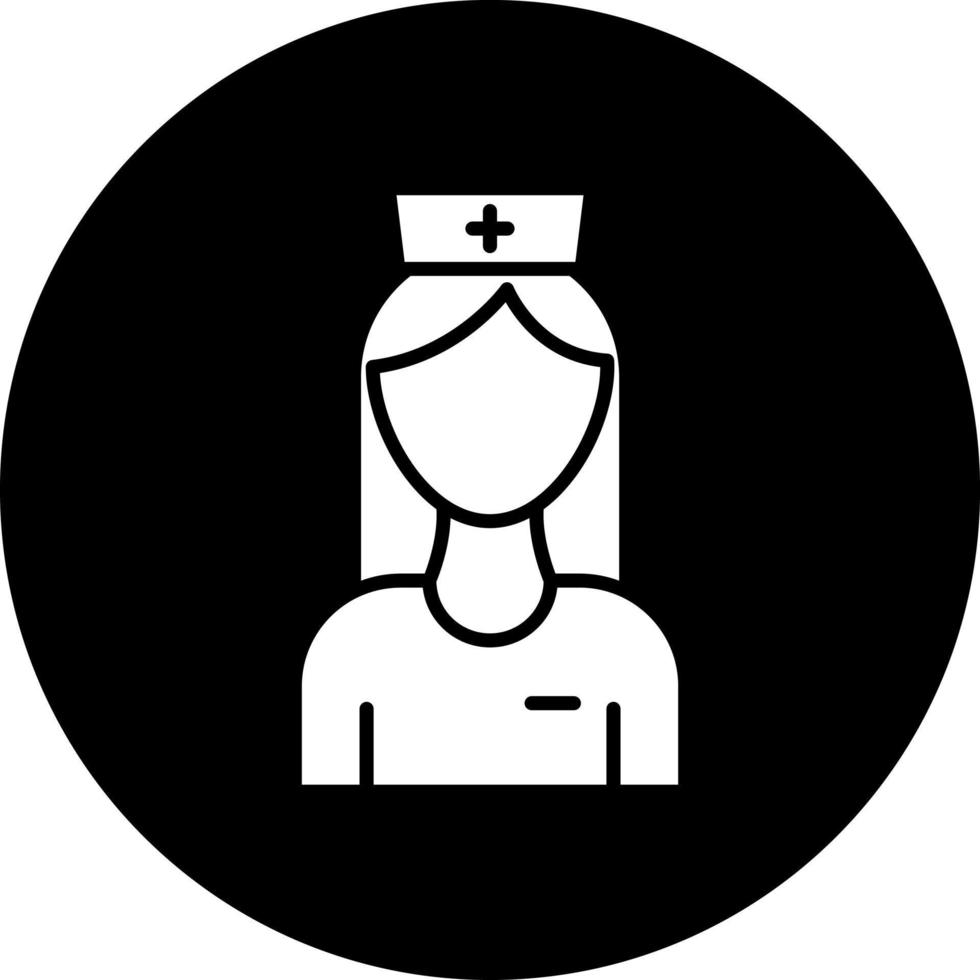 sjuksköterska vektor ikon stil