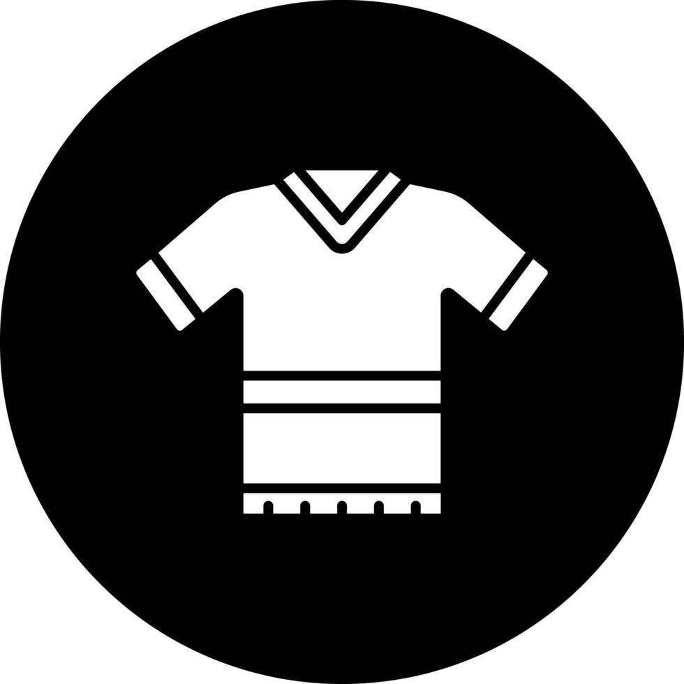 rugby skjorta vektor ikon stil