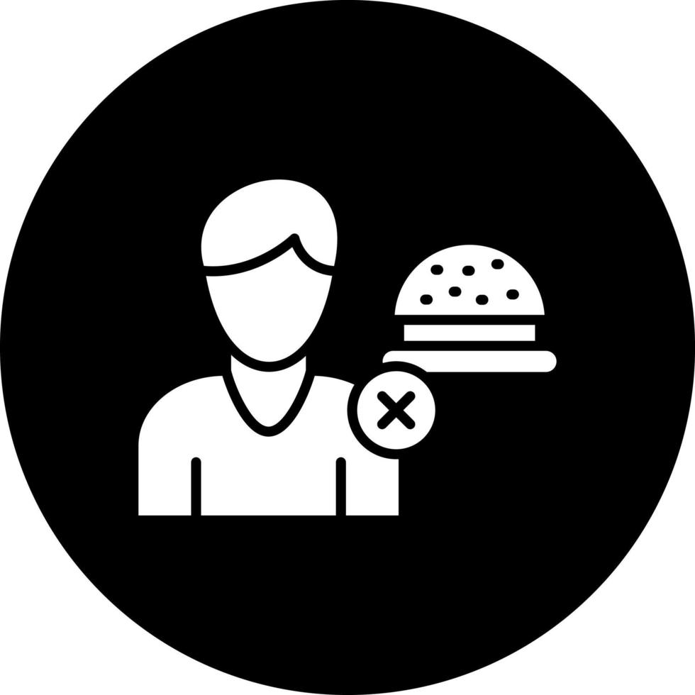 Nein Appetit Vektor Symbol Stil