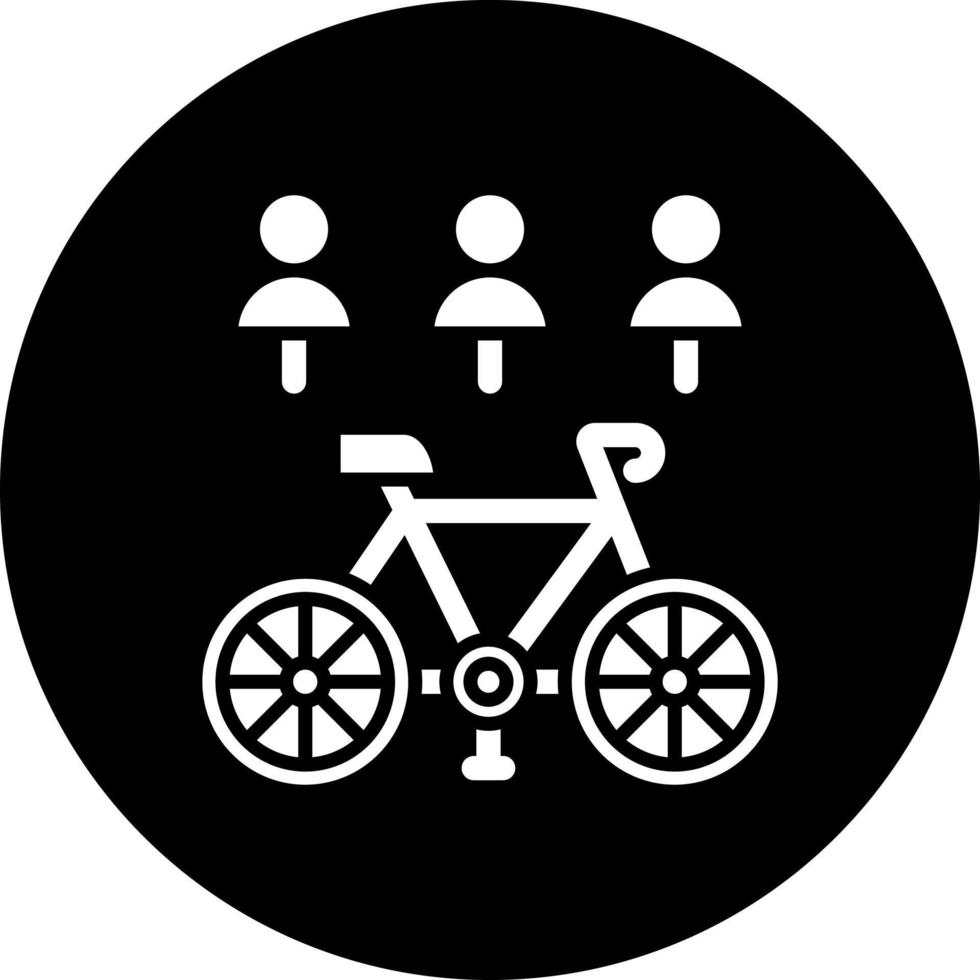 elektrisch Fahrrad Teilen Vektor Symbol Stil
