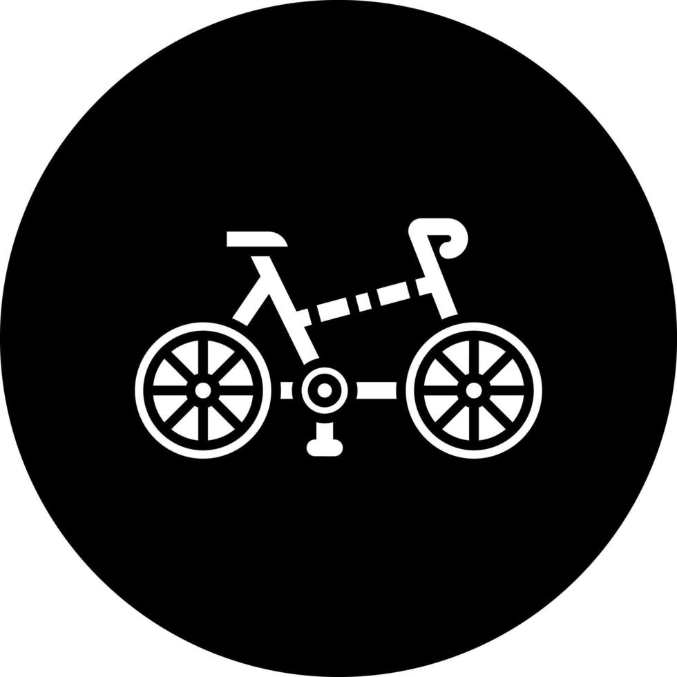 hopfällbar cykel vektor ikon stil