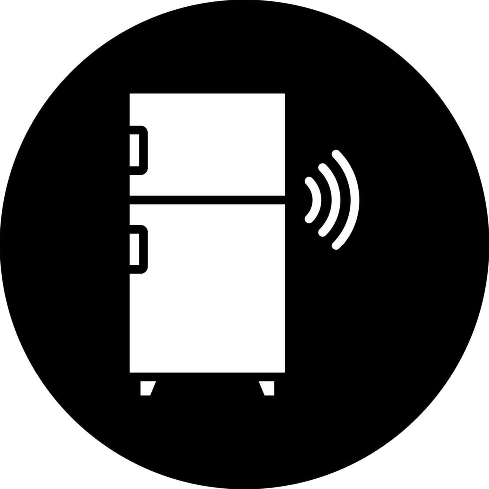 smart kylskåp vektor ikon stil