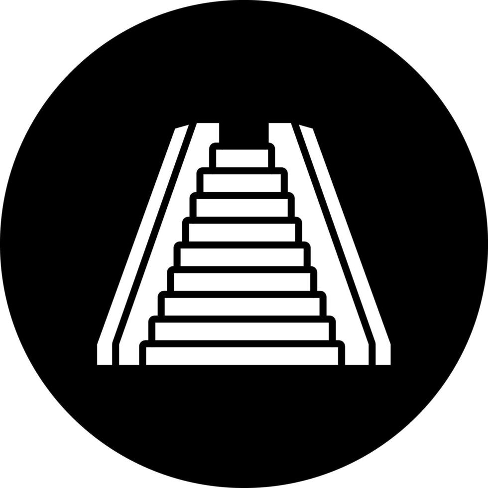 rulltrappa vektor ikon stil