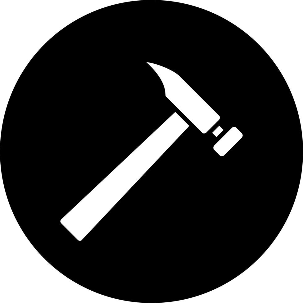 Hammer Vektor Symbol Stil
