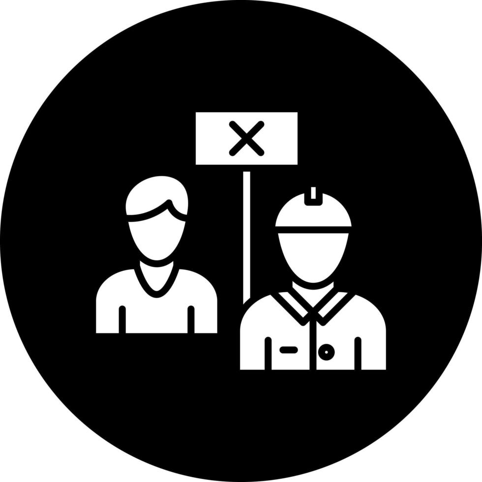 Streik Vektor Symbol Stil