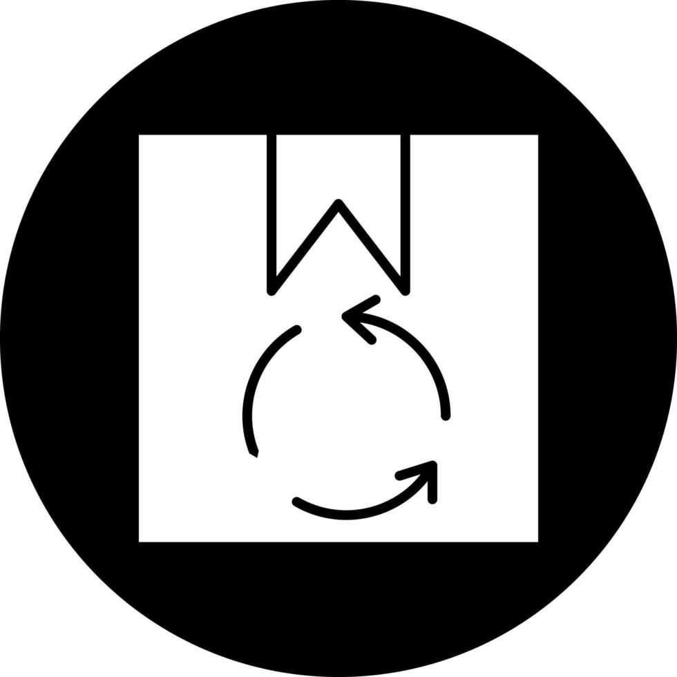 recycelbar Verpackung Vektor Symbol Stil