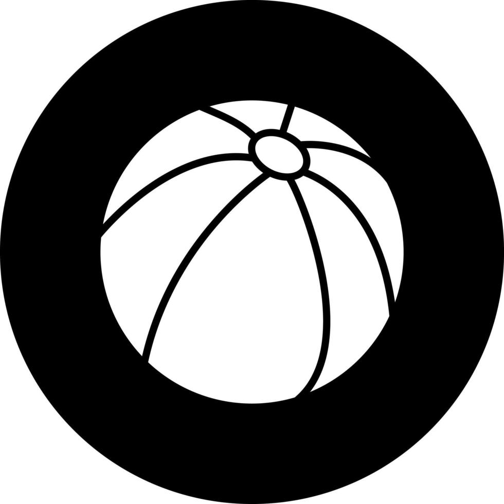 Strand Ball Vektor Symbol Stil