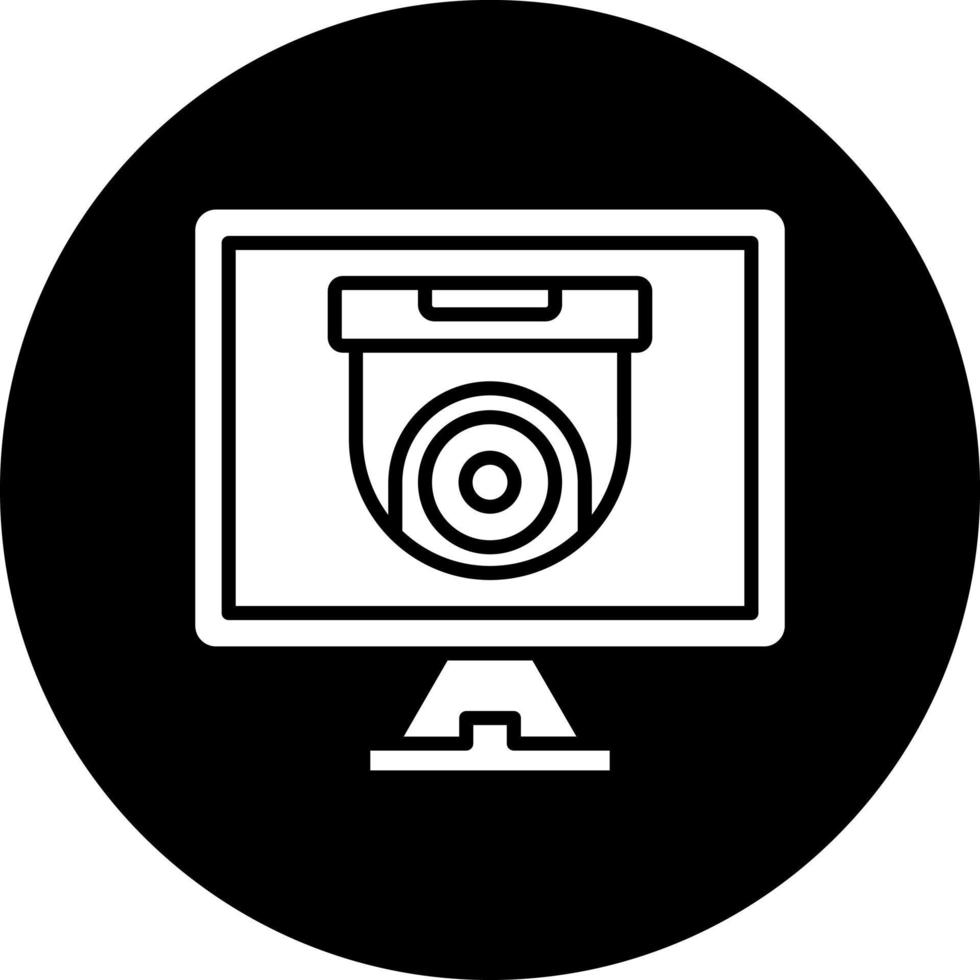 Sicherheit Monitore Vektor Symbol Stil