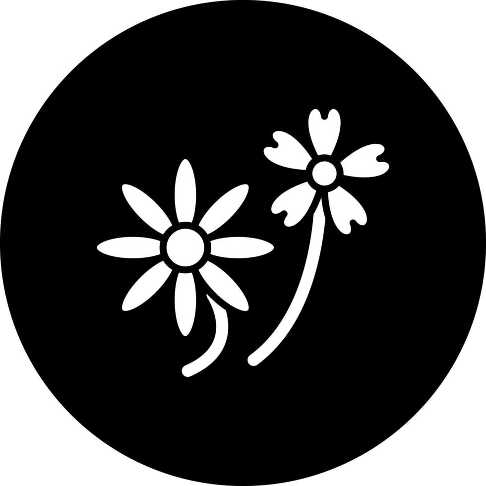 Blumen Vektor Symbol Stil