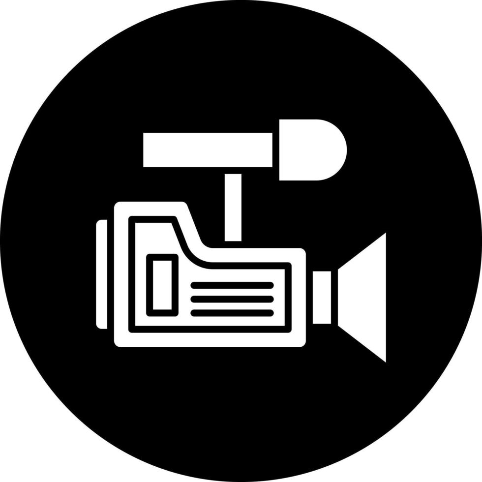 Camcorder Vektor Symbol Stil