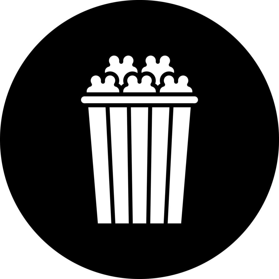 Popcorn Vektor Symbol Stil