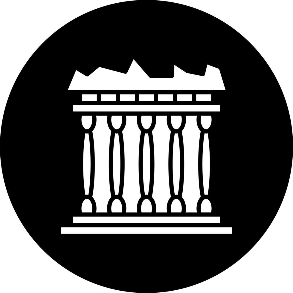 Akropolis Vektor Symbol Stil