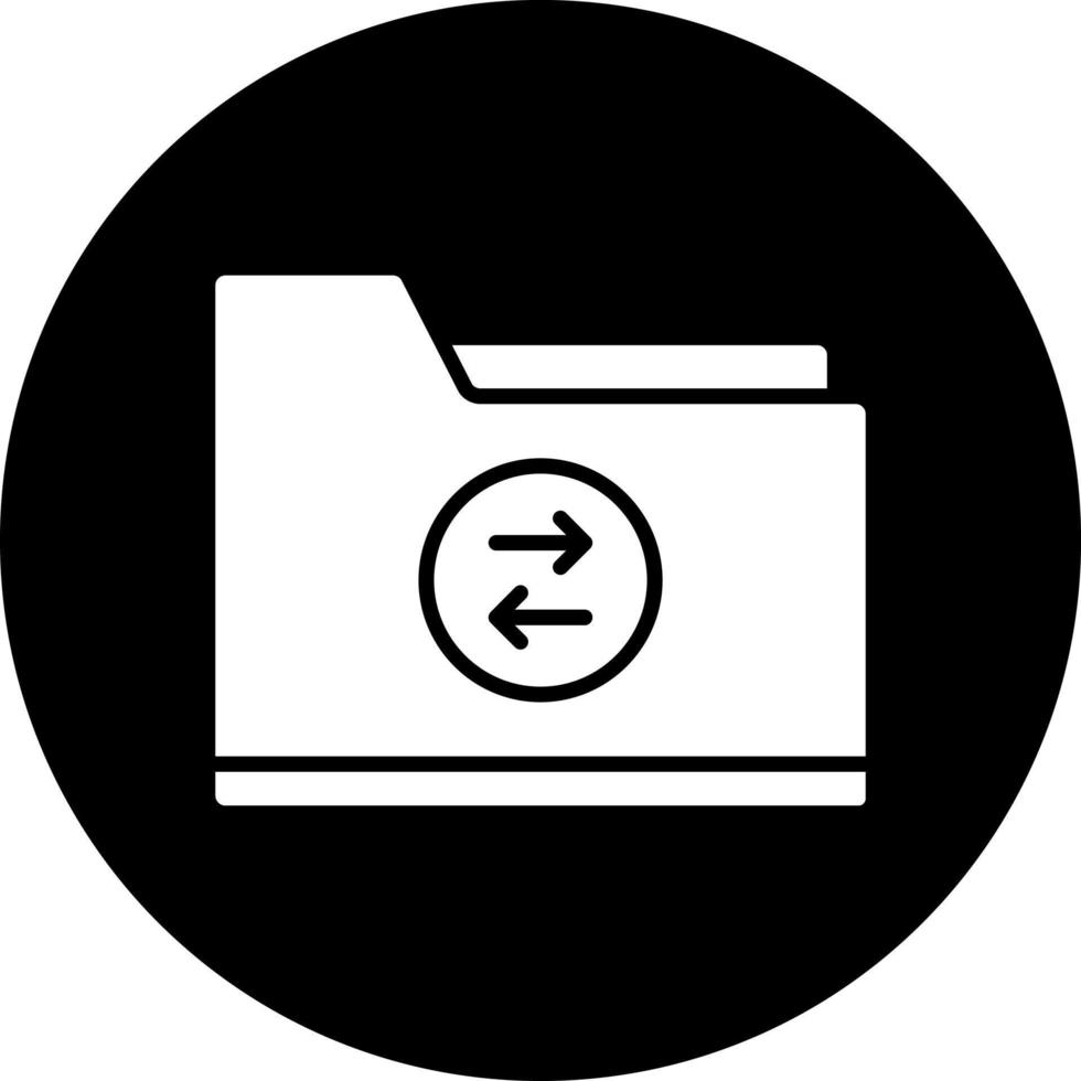 Daten Transfer Vektor Symbol Stil