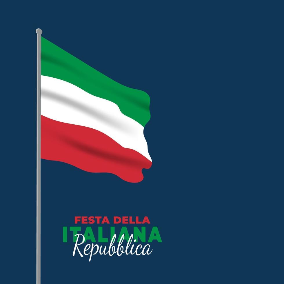 Vektorillustration von festa della repubblica italiana Plakat vektor