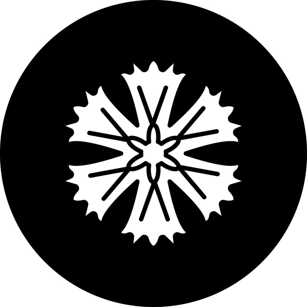 gesäumt Dianthus Vektor Symbol Stil