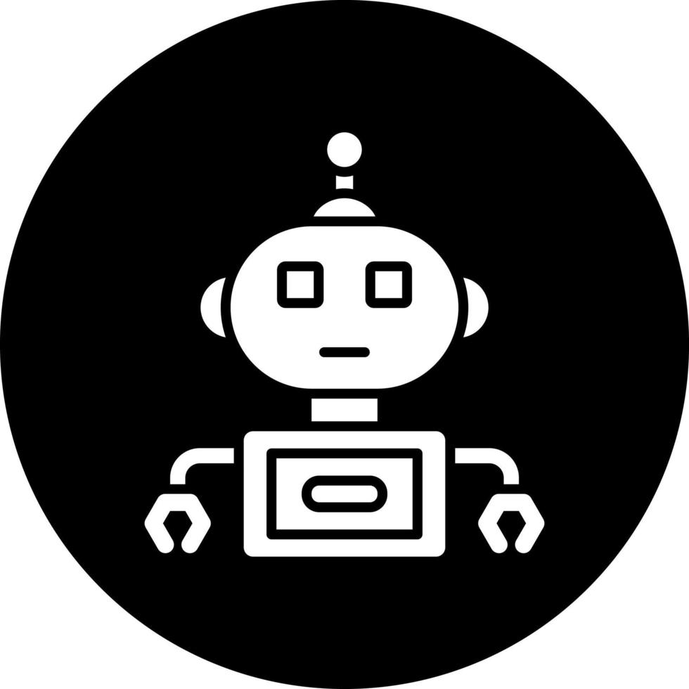 robot vektor ikon stil