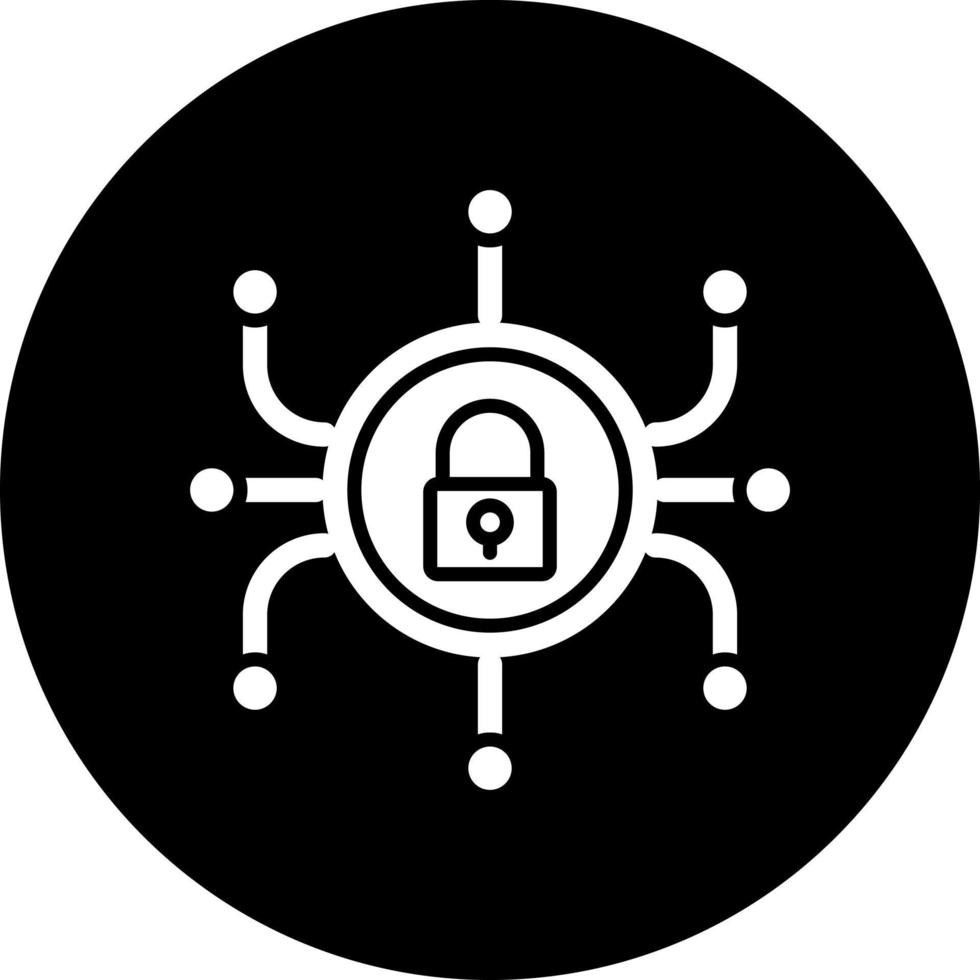 Cyber Sicherheit Vektor Symbol Stil