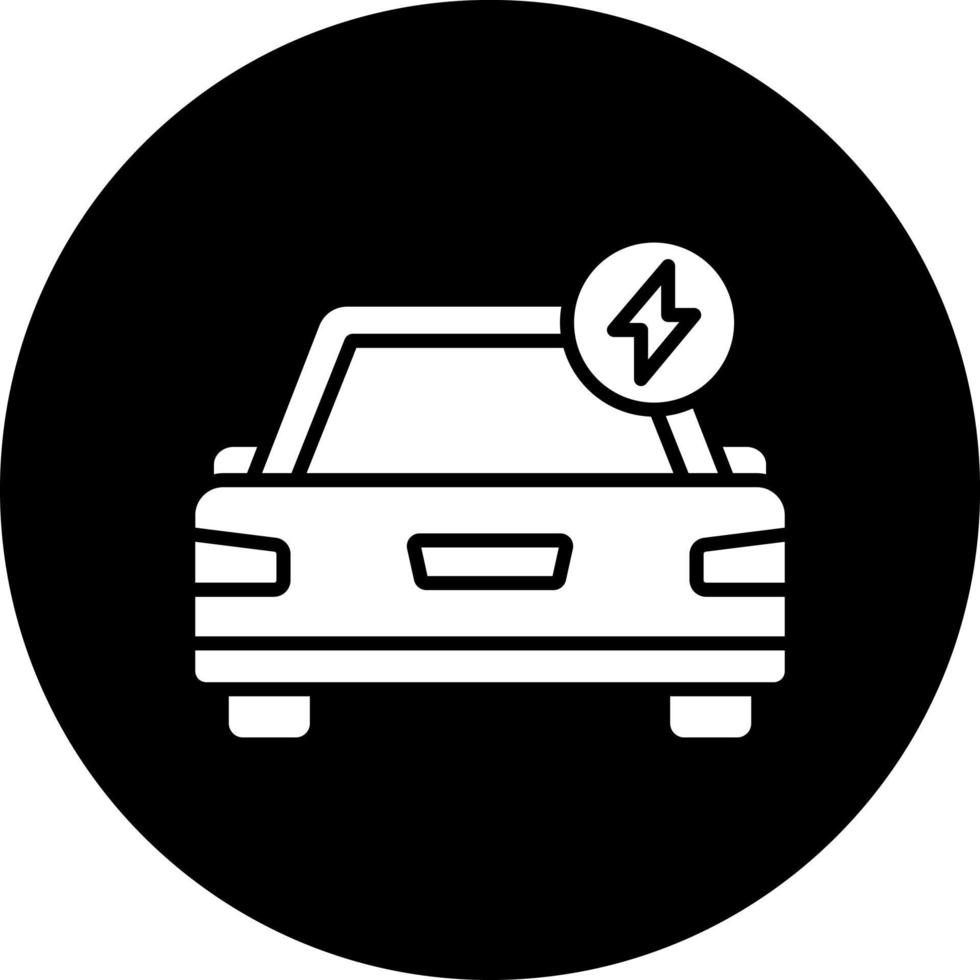 elektrisk bil vektor ikon stil