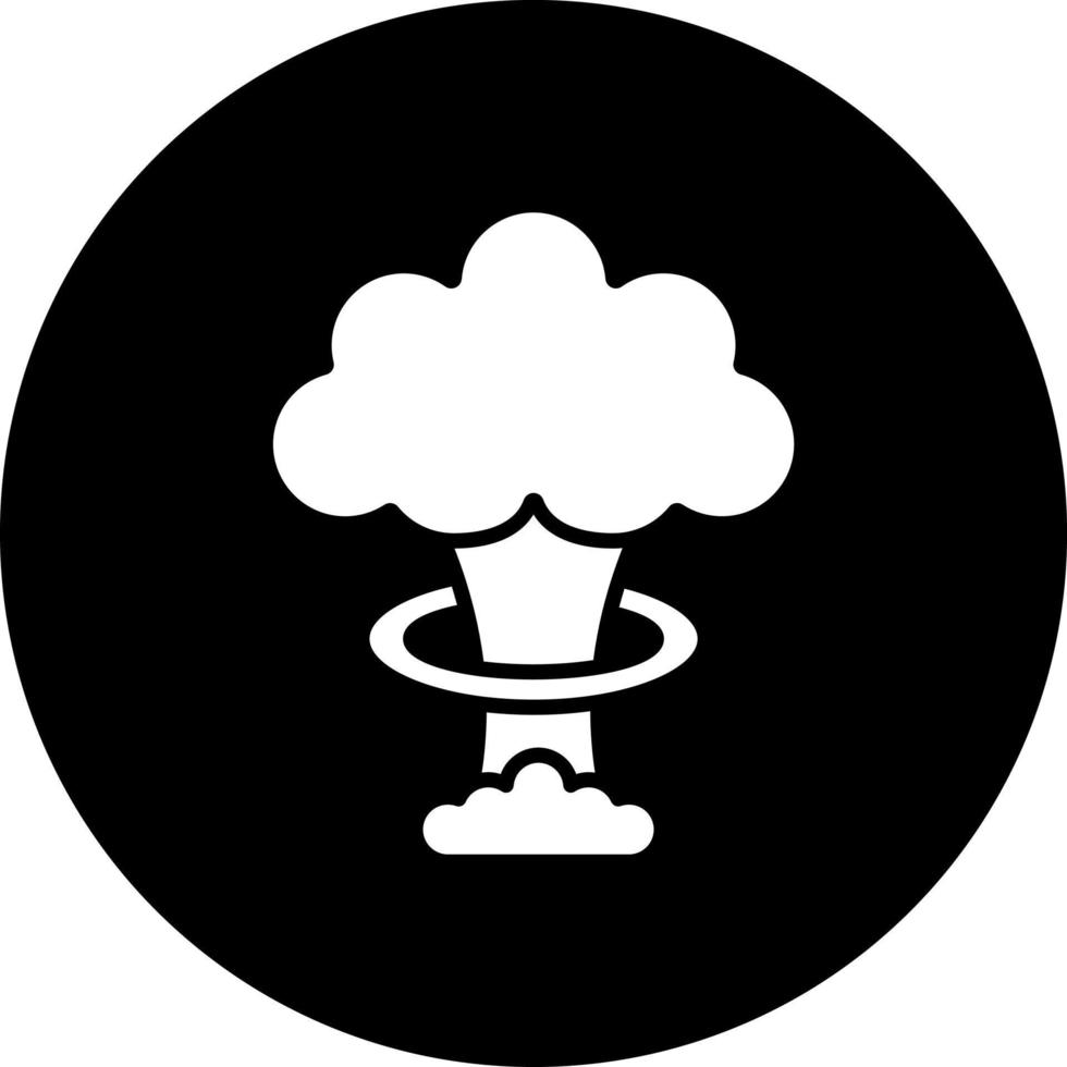 kärn explosion vektor ikon stil