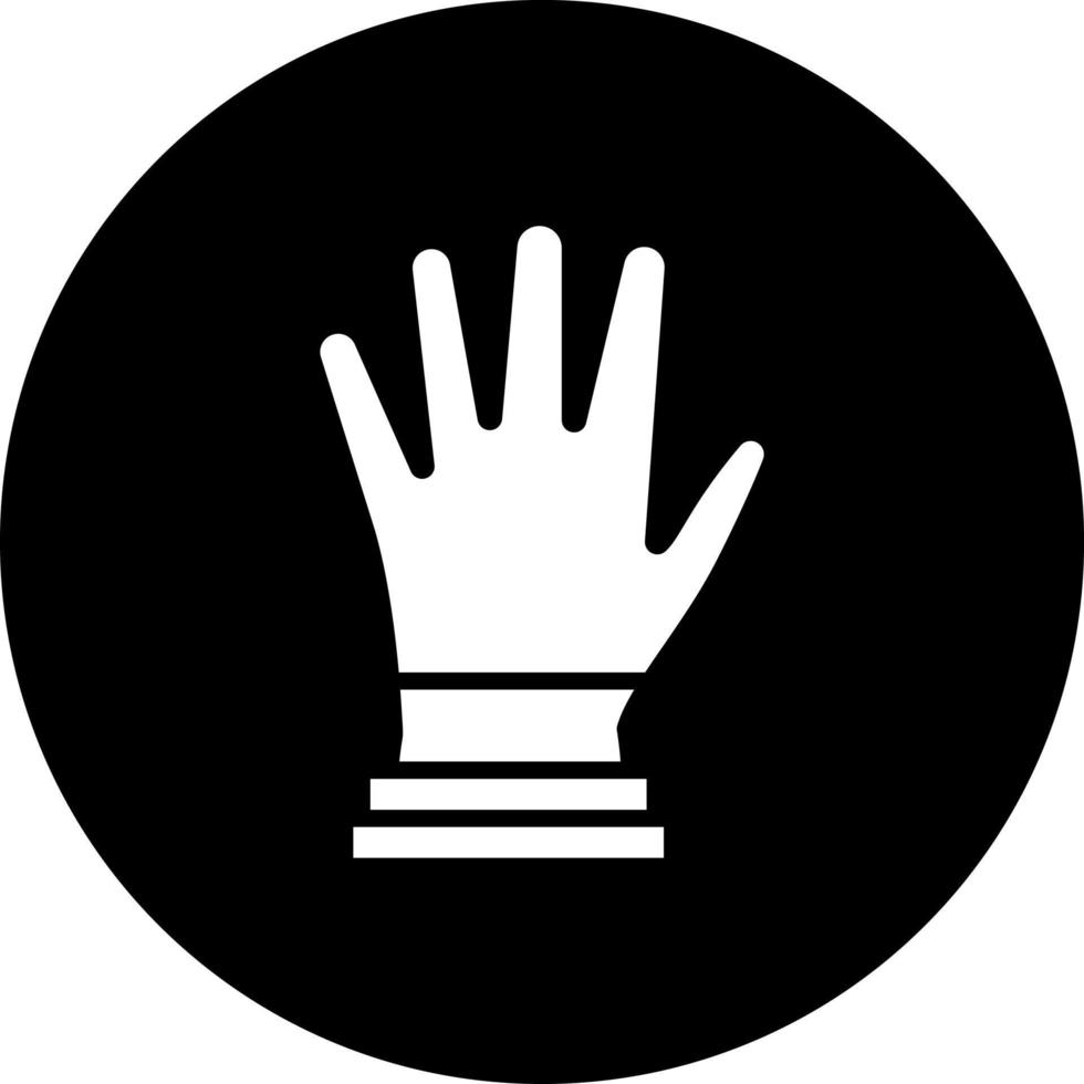 Prüfung Handschuhe Vektor Symbol Stil