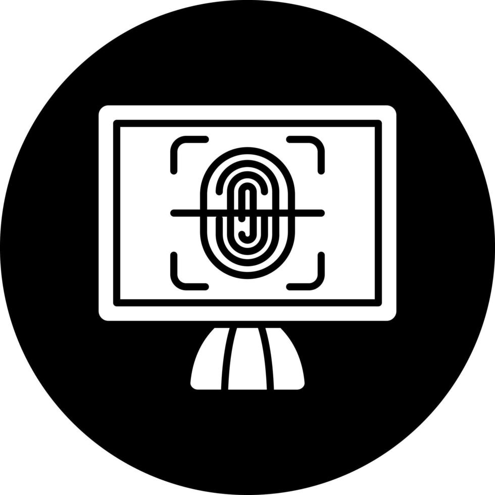biometri vektor ikon stil
