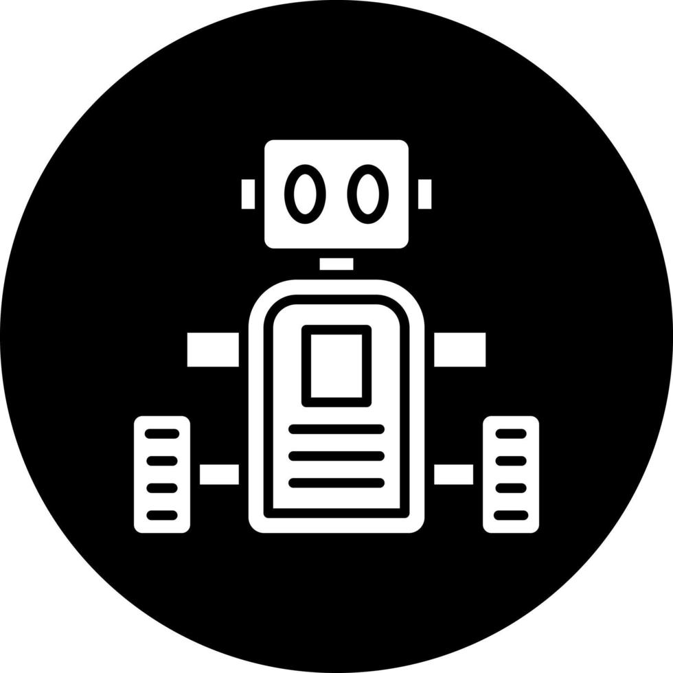 Handy, Mobiltelefon Roboter Vektor Symbol Stil