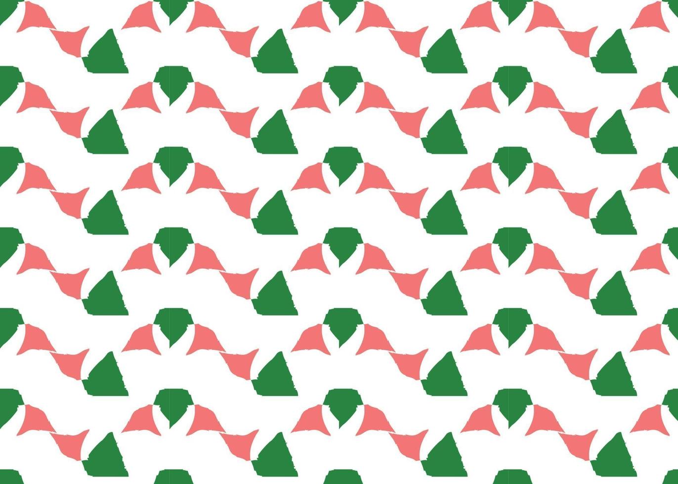 vektor textur bakgrund, sömlösa mönster. handritade, gröna, röda, vita färger.
