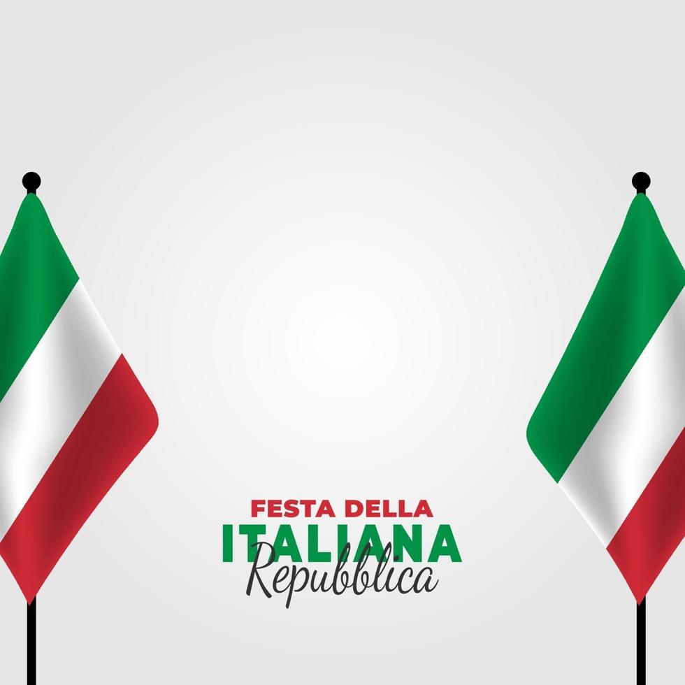 Vektorillustration von festa della repubblica italiana Plakat vektor
