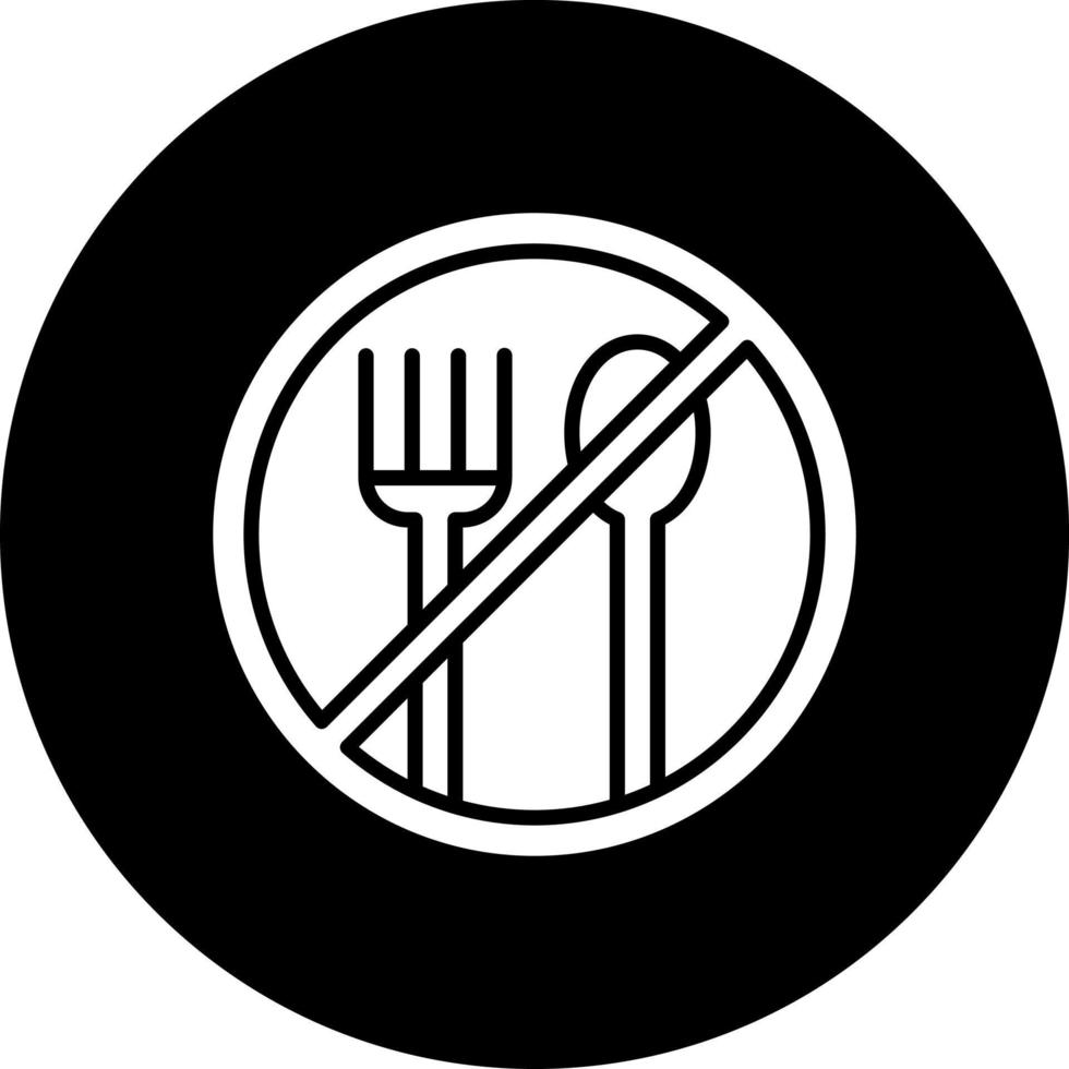 Nein Essen Vektor Symbol Stil