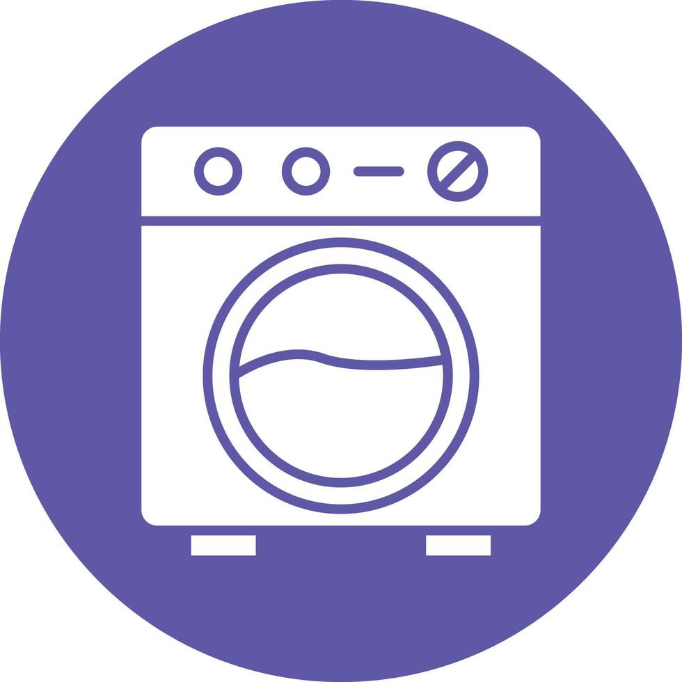 vektor design tvättning maskin ikon stil