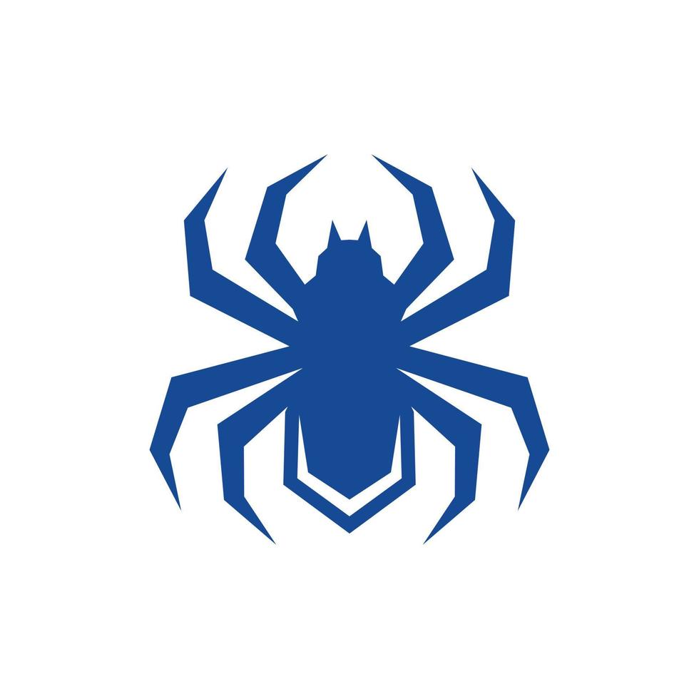 Spinne Netz geometrisch kreativ Logo vektor