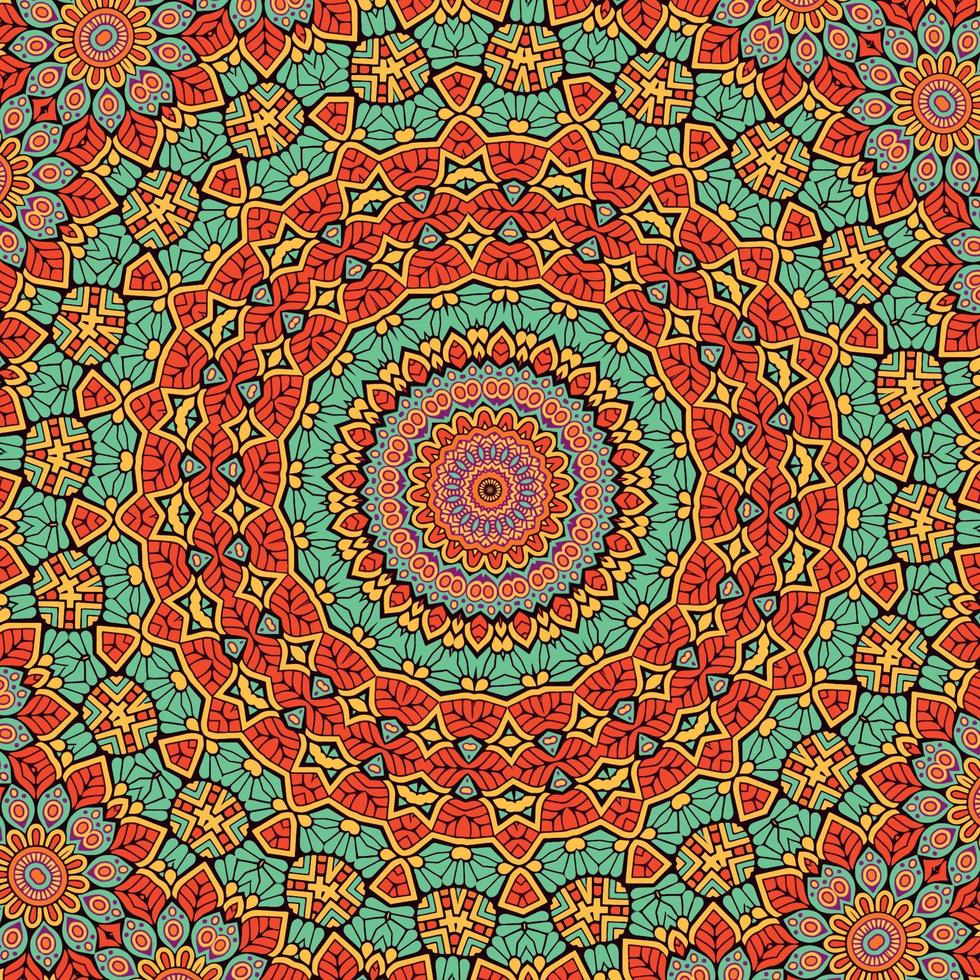 en färgrik mönster med en blommig mönster vektor