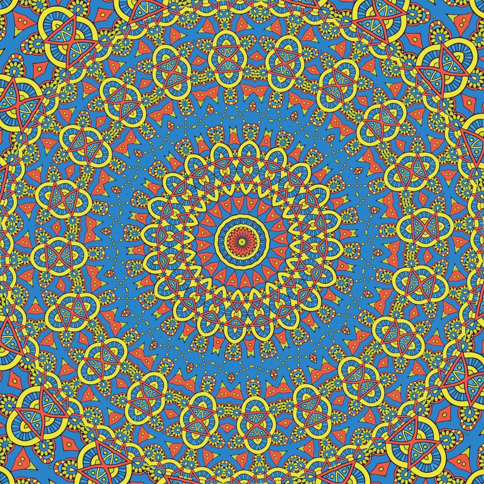 ein bunt Muster mit ein Blumen- Muster vektor