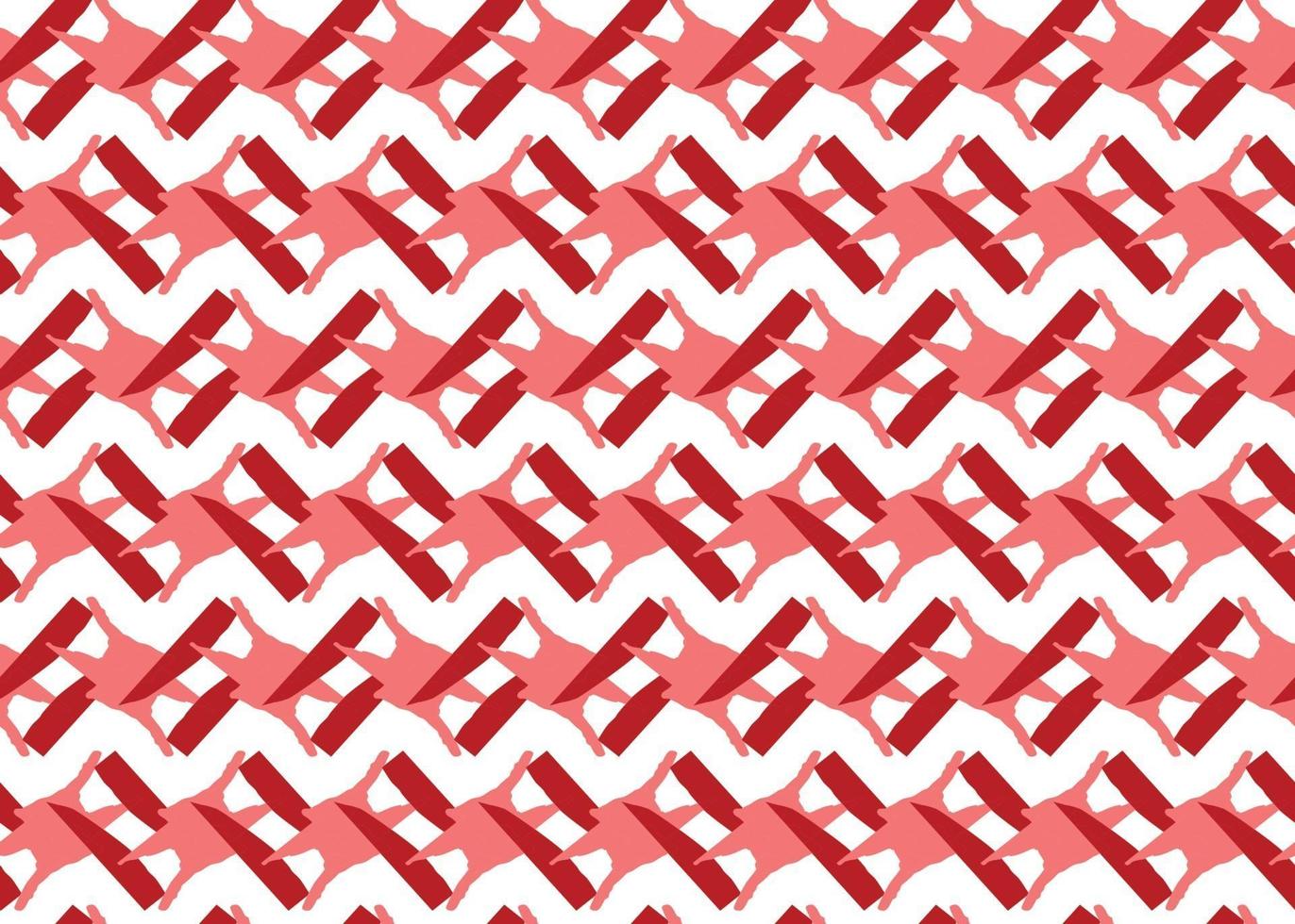 vektor textur bakgrund, sömlösa mönster. handritade, röda, vita färger.