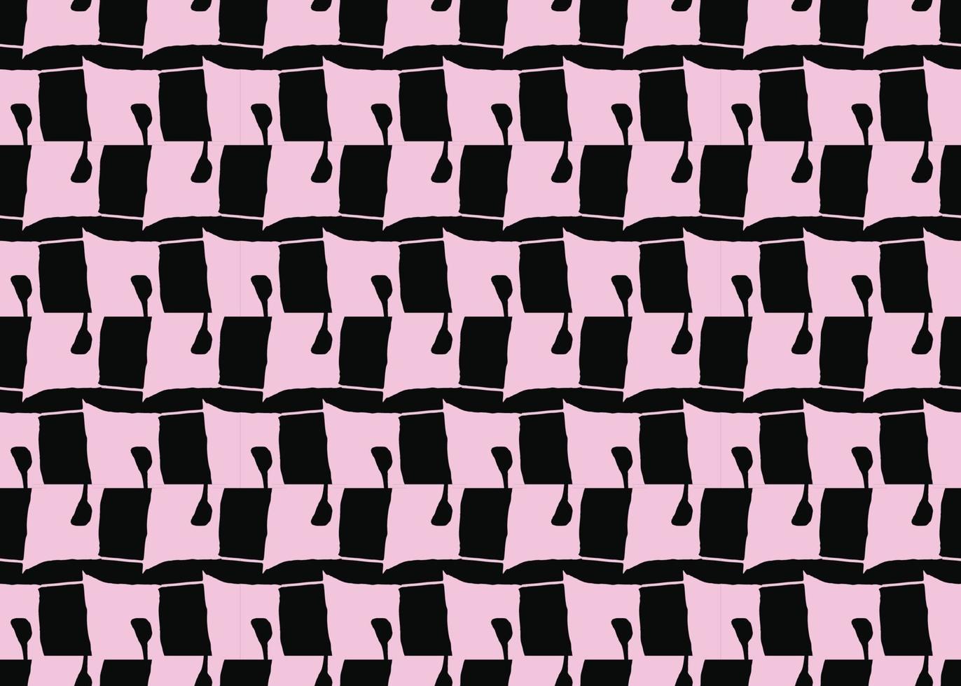 vektor textur bakgrund, sömlösa mönster. handritade, rosa, svarta färger.